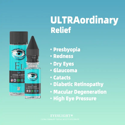EYESLIGHT™ Ultra Eye Therapy Drops, Especiallly for Presbyopia, Shortsighted and Cataract -- Perservative Free -- FDA approval