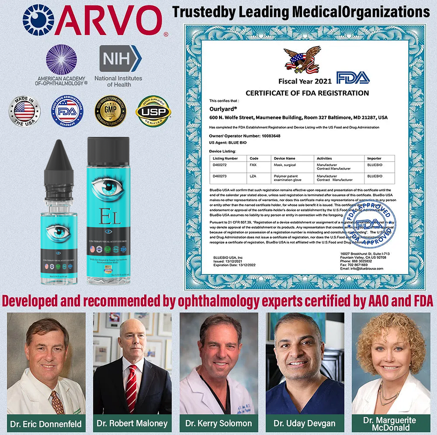 EYESLIGHT🔬Nano Vision Repair Eye Serum ✅FDA Approved(Suitable for presbyopia, dry eye syndrome, glaucoma, and cataracts)